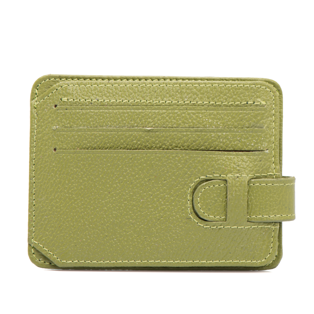 Kiwi Leather Card Holder